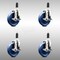 Service Caster 5 Inch 316SS Solid Poly Swivel 1-3/8 Inch Expanding Stem Caster Set Brake SCC SCC-SS316EX20S514-SPUS-TLB-138-4 - alternate 1